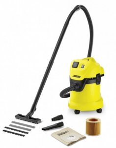 Промышленный пылесос Karcher WD 3 P для сухой и влажной уборки