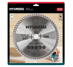 Пильный диск Hyundai 205208 255 мм по ламинату