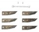 Набор запасных ножей AL-KO 127400 для Robolinho 100/1100/3100/4100 (3 шт) - фото №1